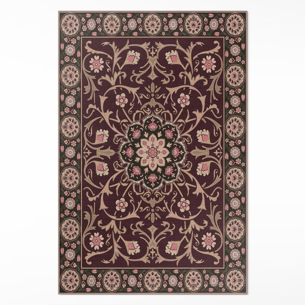 Műanyag szőnyeg Halvány antik dekoratív virágos