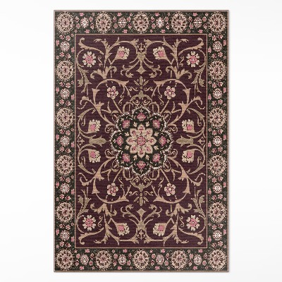 Műanyag szőnyeg Halvány antik dekoratív virágos