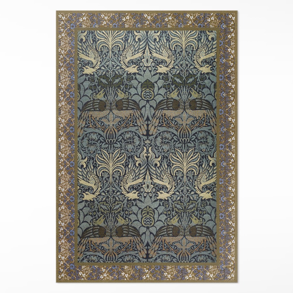 Pvc futószőnyeg Páva és sárkány William Morristól