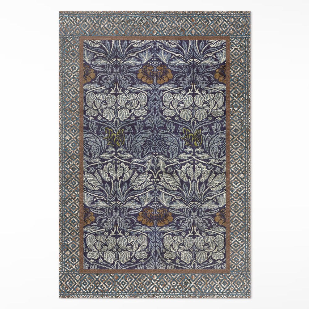 Műanyag szőnyeg Díszes növényi motívumok vintage minta