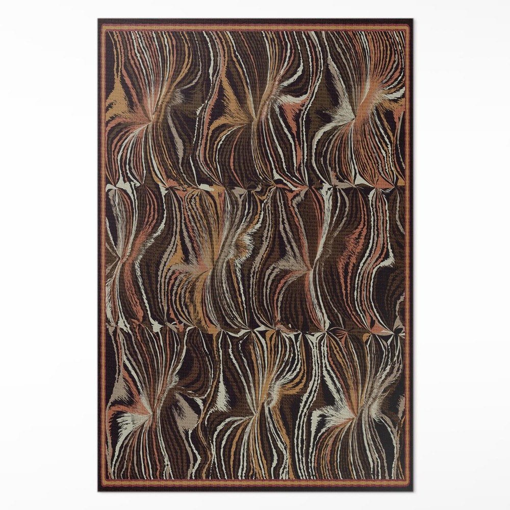 Műanyag szőnyeg Absztrakt formák utánzat vintage szövet