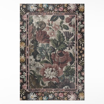 Műanyag szőnyeg Halvány színek vadvirágok vintage