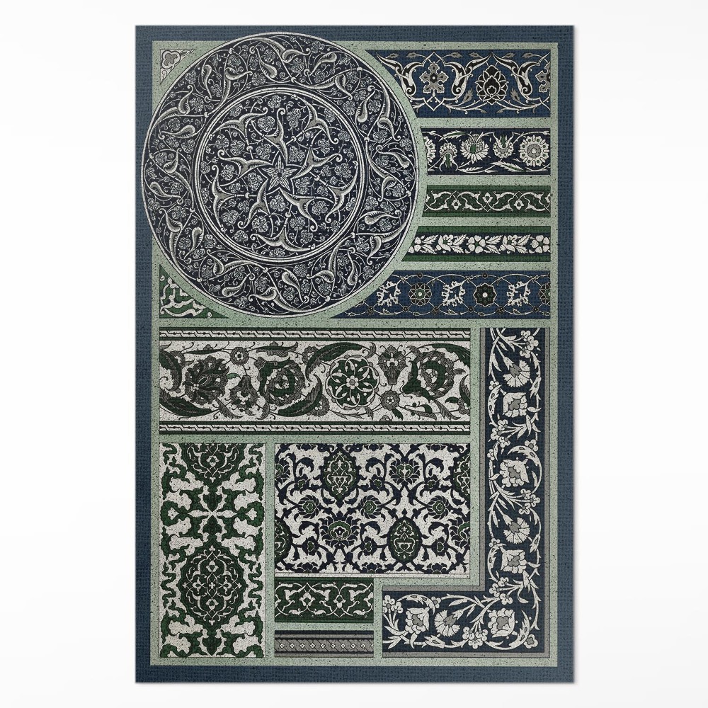 Műanyag szőnyeg Albert Racinet díszítő minta