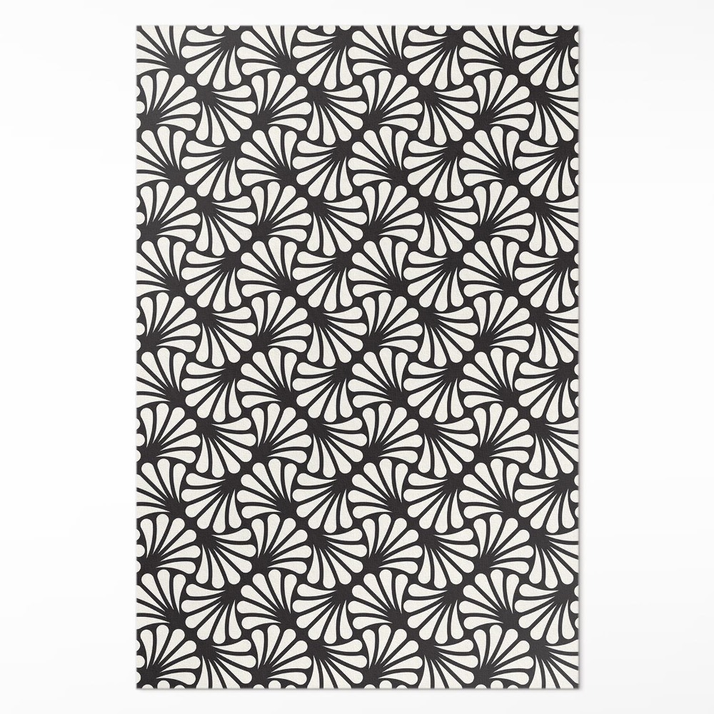 Pvc szőnyeg Geometrikus ginkgo levelek art deco csillogás