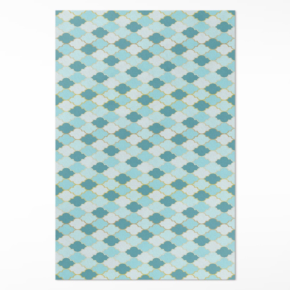 Pvc futószőnyeg Kék mozaik dekoratív csempe