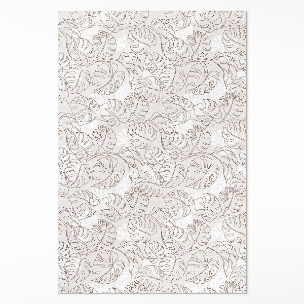 Pvc szőnyeg Minimalista boho monstera levelek