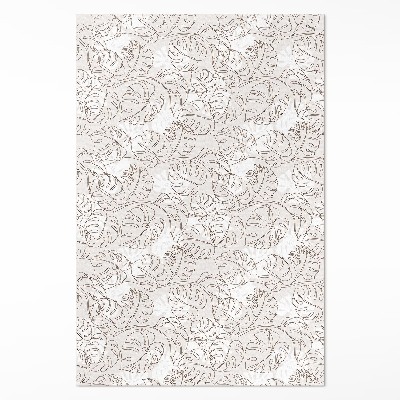 Pvc szőnyeg Minimalista boho monstera levelek