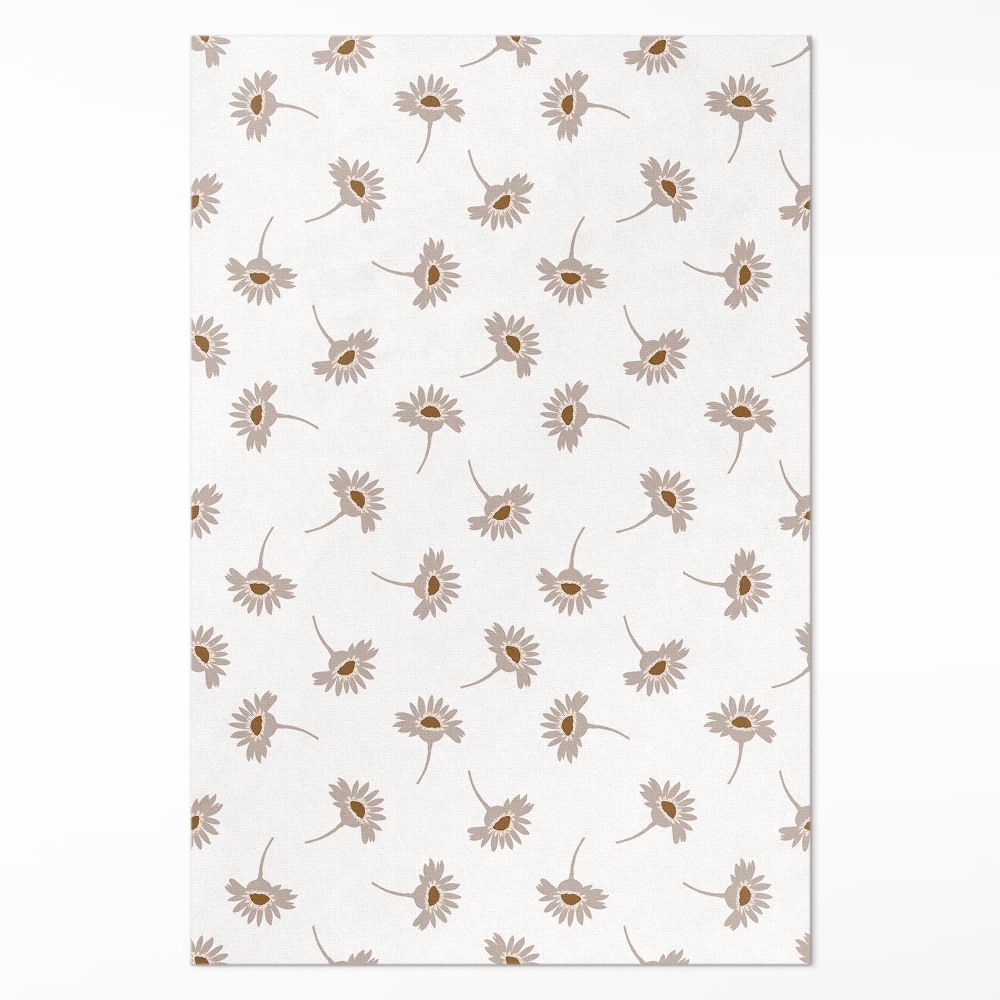 Mosható futószőnyeg Finom boho százszorszép virágok