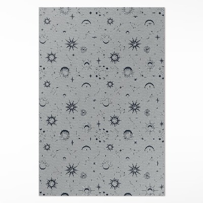 Műanyag szőnyeg Kozmosz nap holdak csillagok vintage