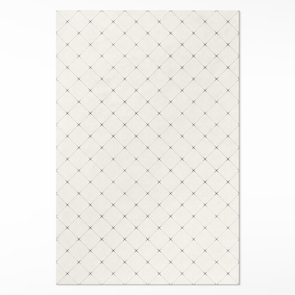 Mosható futószőnyeg Finom négyzetek fényes csempék