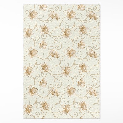 Pvc futószőnyeg Gyönyörű növényi virágok díszítő stílusban