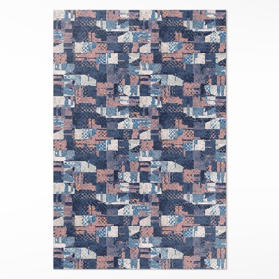 Műanyag szőnyeg Absztrakt mozaik vintage retro stílusban