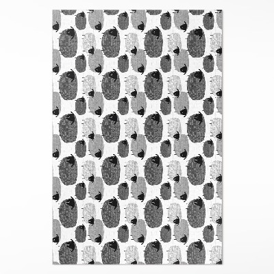 Mosható futószőnyeg Festett juhok szabályos mintája