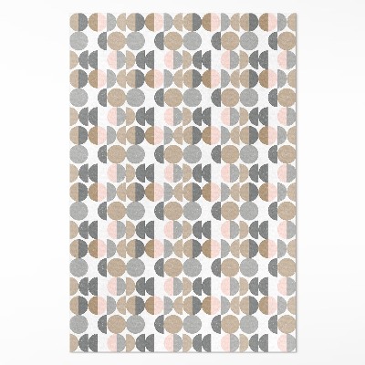 Műanyag szőnyeg Körök és félholdak geometrikus retro minta