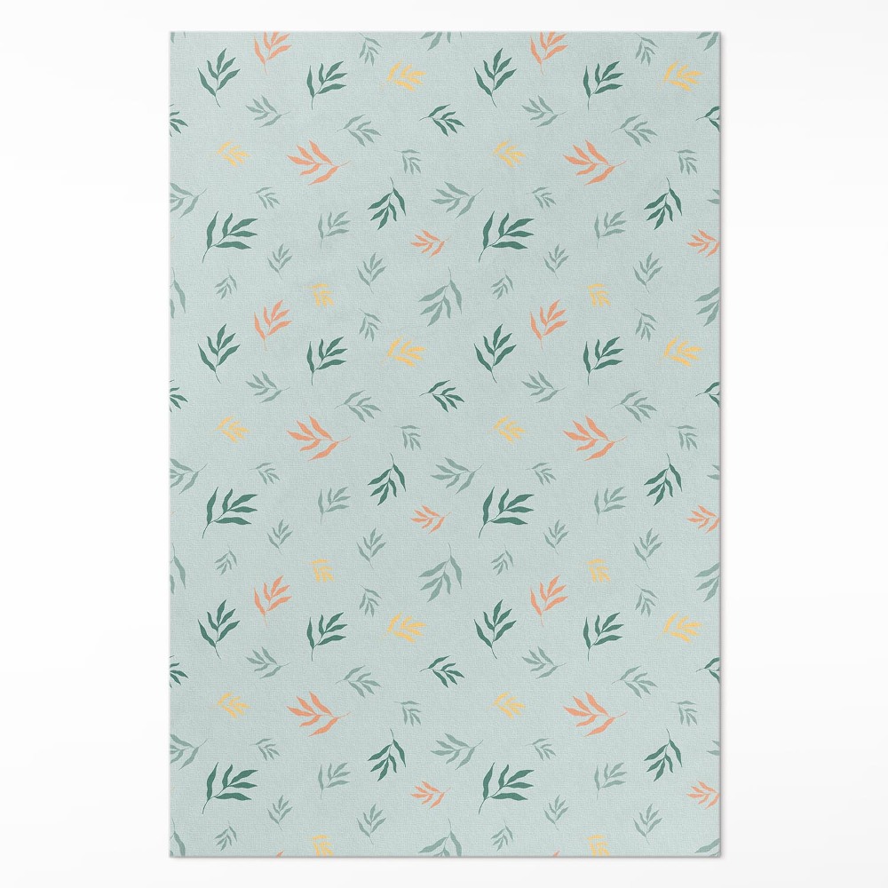 Mosható futószőnyeg Kis ágak boho virágos motívumok