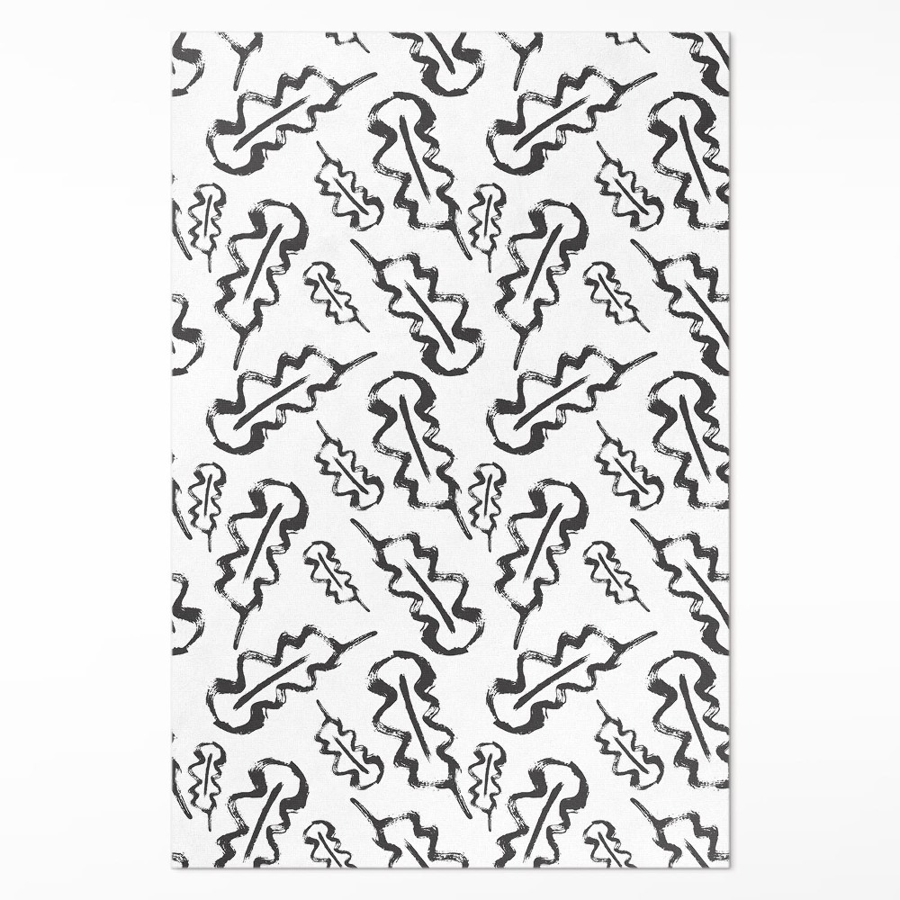 Pvc szőnyeg Festett levelek minimalista stílusban