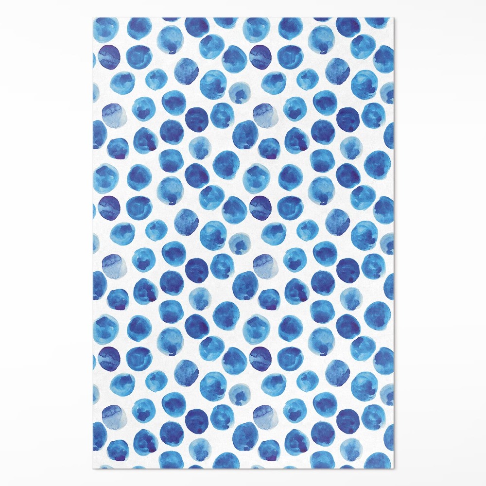 Műanyag szőnyeg Akvarell pöttyök festett formák