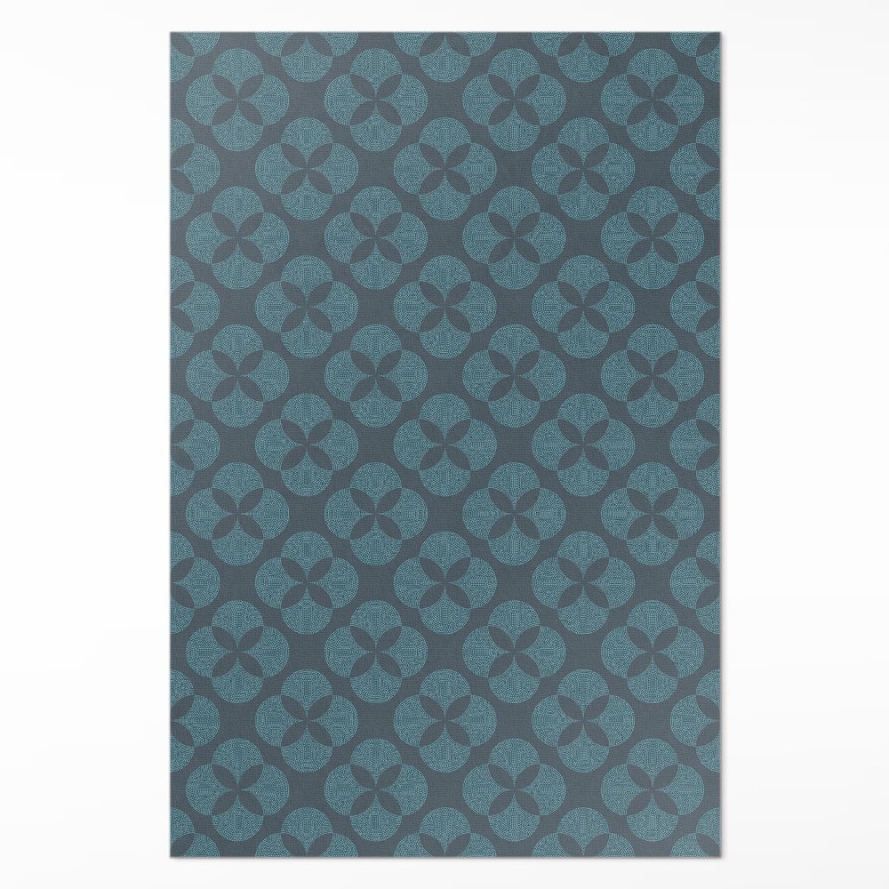 Pvc futószőnyeg Négylevelű lóhere geometriai minta