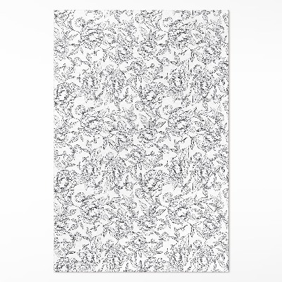 Pvc szőnyeg Pünkösdi virágok és szüreti levelek vázlata