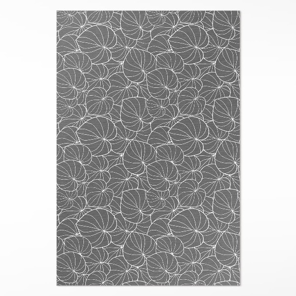Műanyag szőnyeg Lineáris levelek boho design