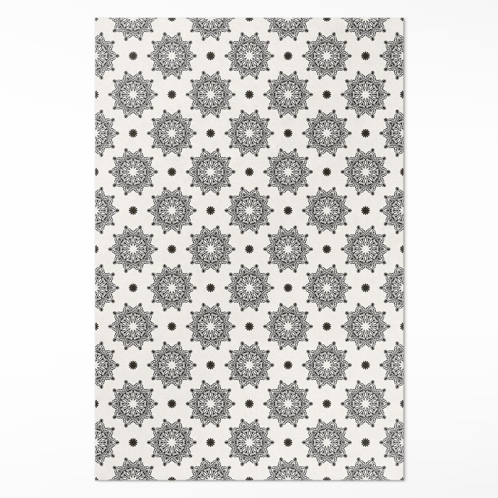 Mosható futószőnyeg Kis mandalák keleti boho minta