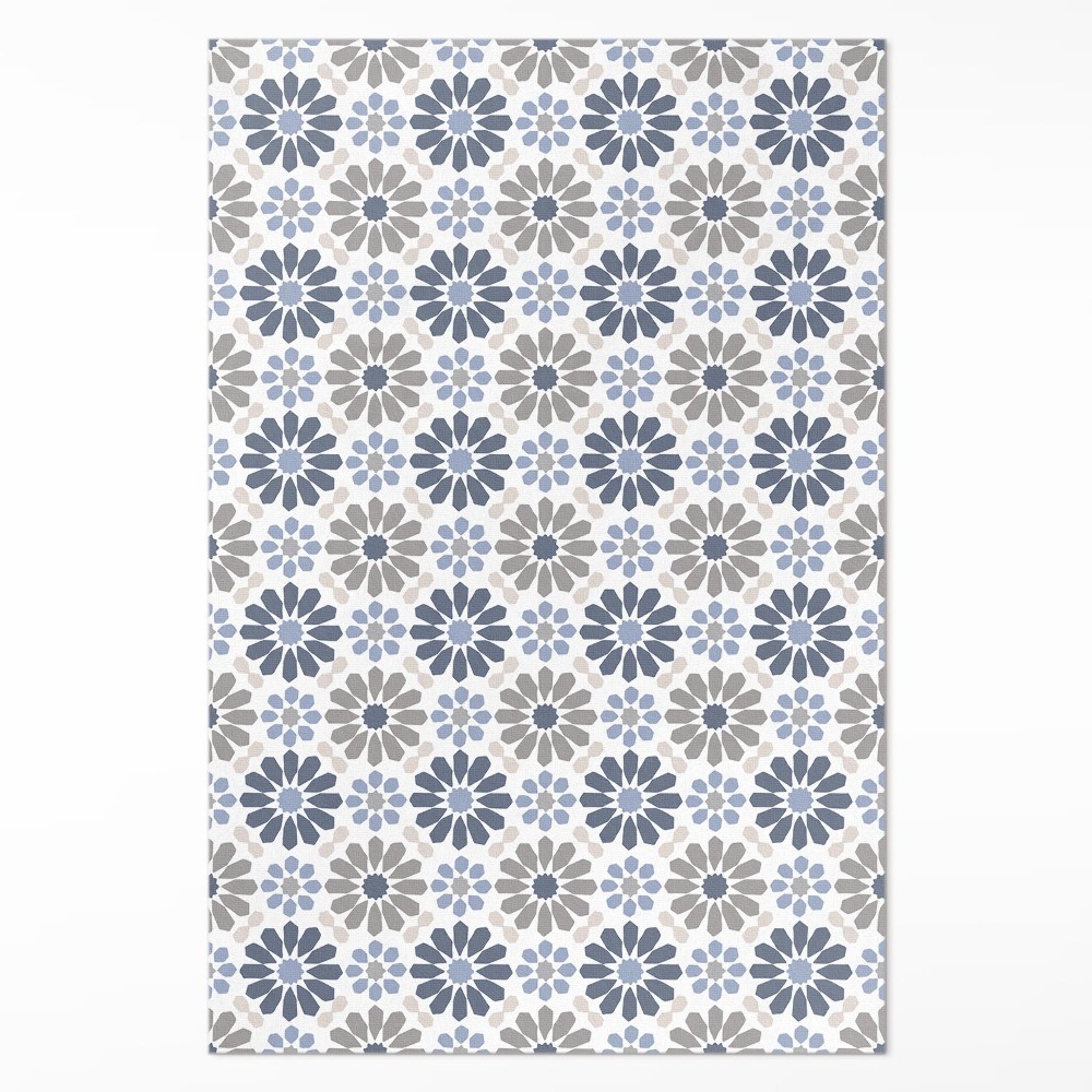 Pvc futószőnyeg Pasztell virágok finom szabályos minta