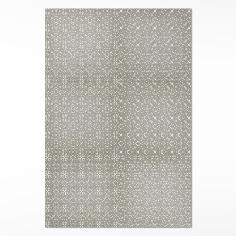 Műanyag szőnyeg Finom mintás fonott körök