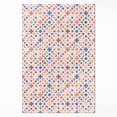 Műanyag szőnyeg Pasztell csillagok és nyilak vintage minta