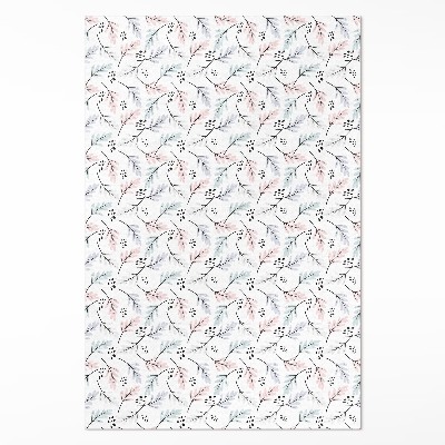 Mosható futószőnyeg Pasztell finom növények boho stílusban