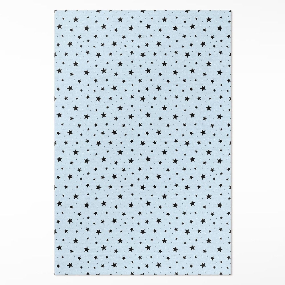 Műanyag szőnyeg Fekete finom csillagok kozmosz