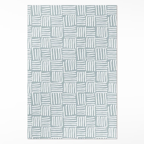 Pvc szőnyeg Boho kockás minimalista minta