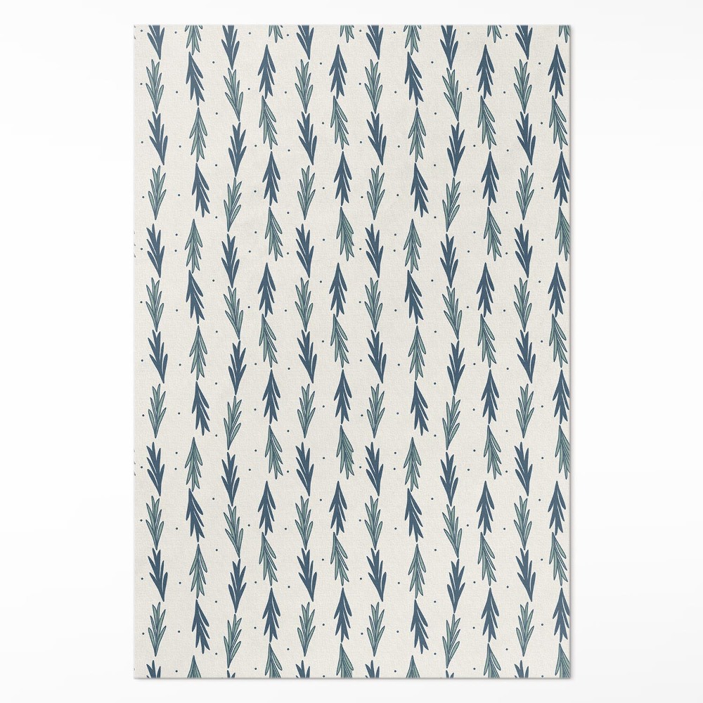 Műanyag szőnyeg Finom levél dekoratív boho minta