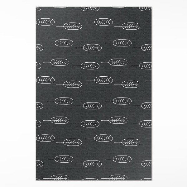 Mosható futószőnyeg Minimalista boho levelek