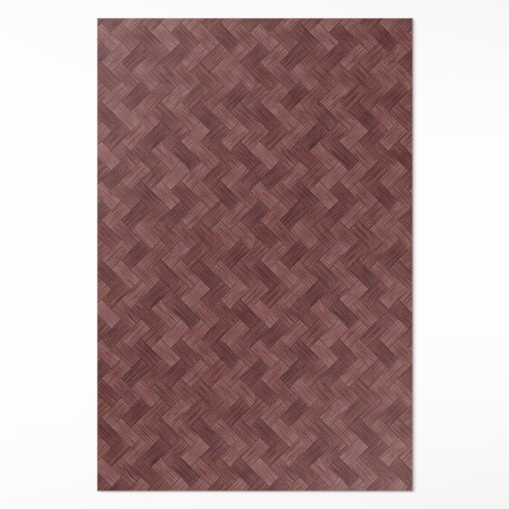 Pvc futószőnyeg Fonott parketta trendi halszálkás minta