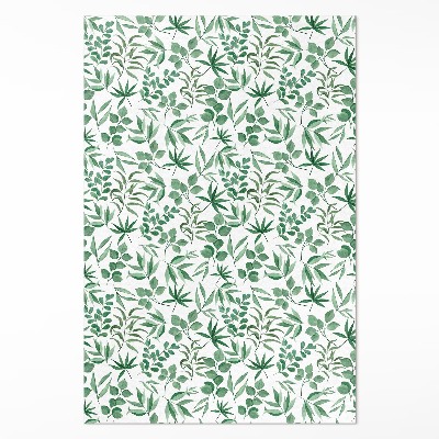 Műanyag szőnyeg Akvarell levelek finom stílusban