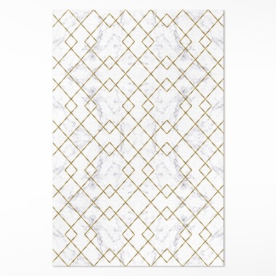 Mosható futószőnyeg Fényes márványon lévő rombuszok