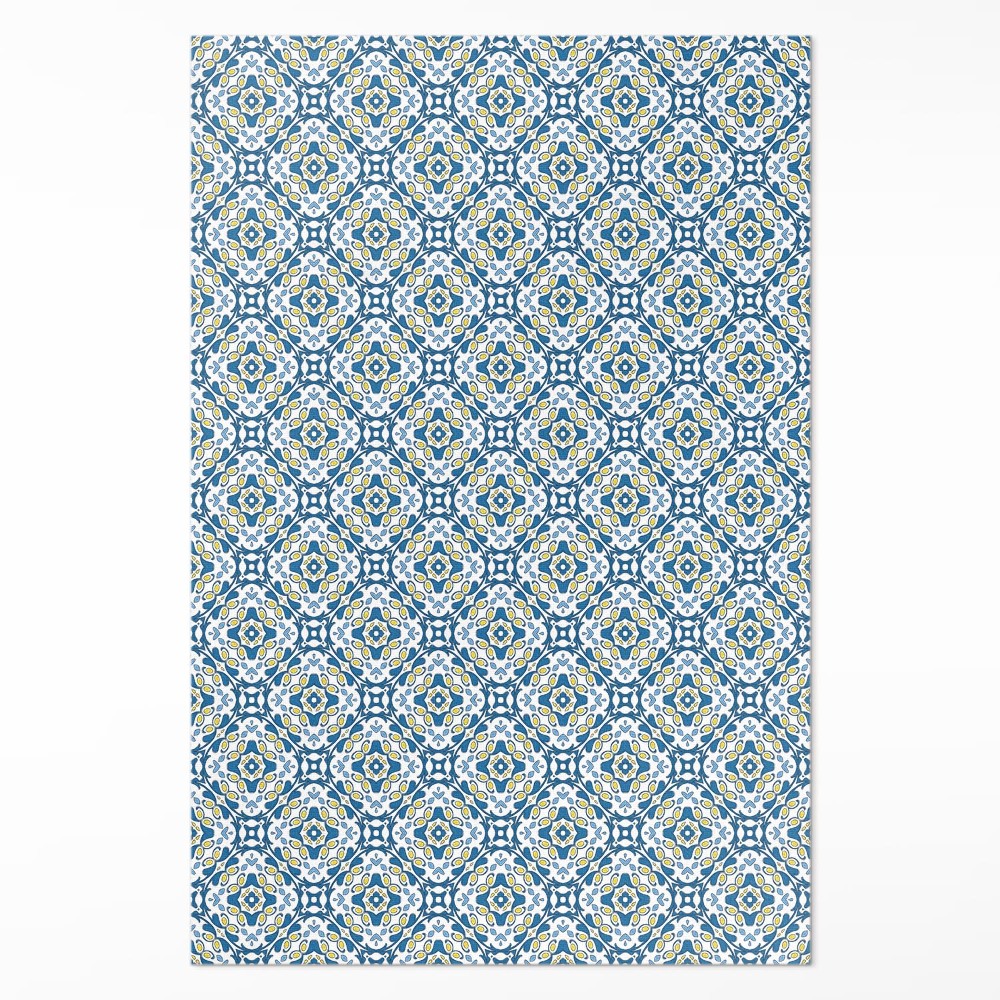 Mosható futószőnyeg Portugál mozaik díszítő csempe