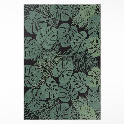 Mosható futószőnyeg Trópusi monstera növények illusztrációja