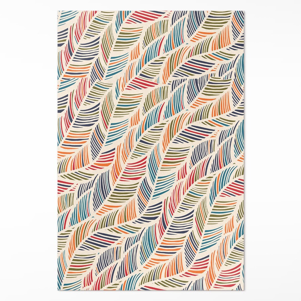 Pvc szőnyeg Színes absztrakt boho levelek