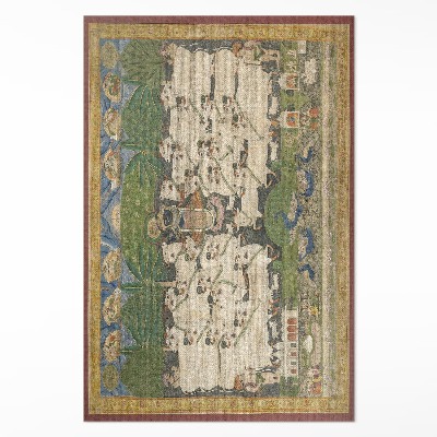 Műanyag szőnyeg Krisna tehenekkel faliszőnyeg