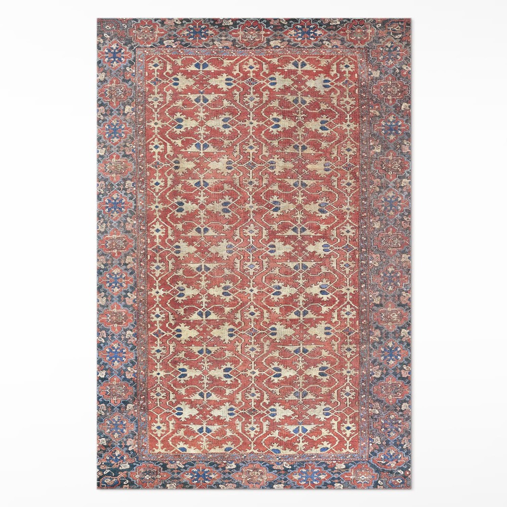 Műanyag szőnyeg Nagyon régi piros kék