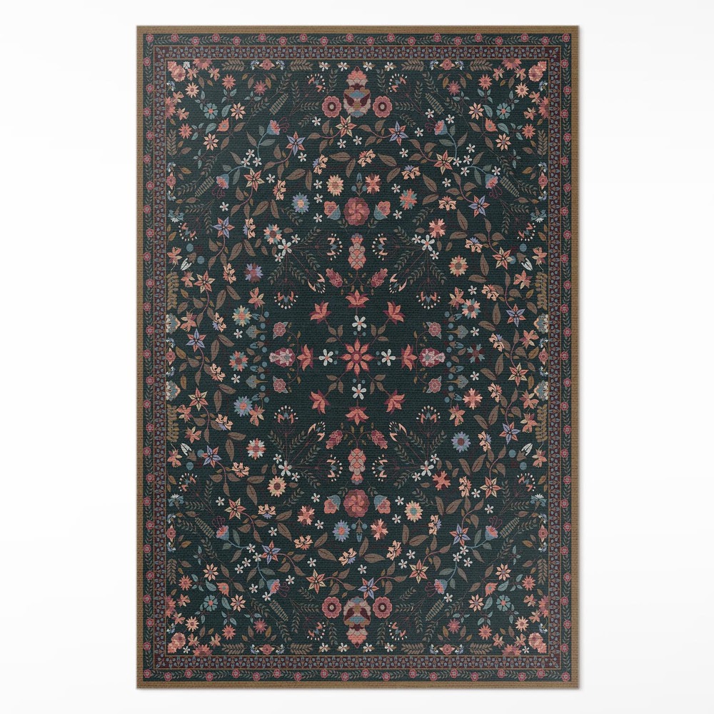 Mosható futószőnyeg Finom virágos teljes színű