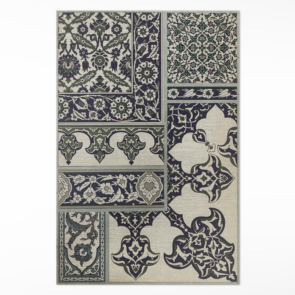 Műanyag szőnyeg Albert Racinet foltvarrás