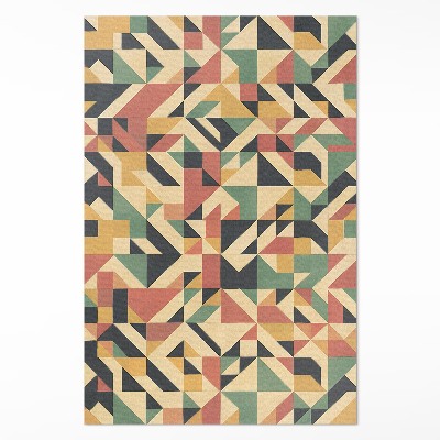Pvc futószőnyeg Színes absztrakció háromszögekkel és négyzetekkel