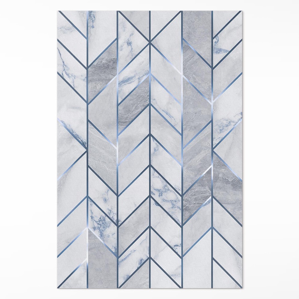 Műanyag szőnyeg Geometrikus vonalak fény csillogás márvány