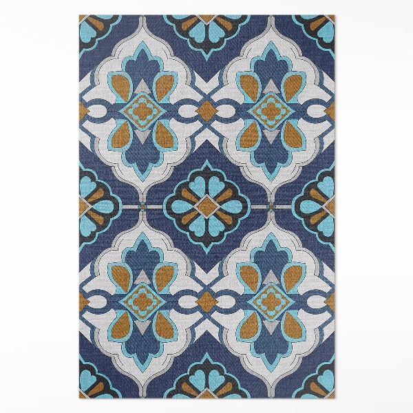 Pvc futószőnyeg Geometrikus minta színes vintage csempékből álló geometriai minta