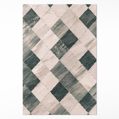 Pvc futószőnyeg Kőmozaik négyzet alakú márvány csempe