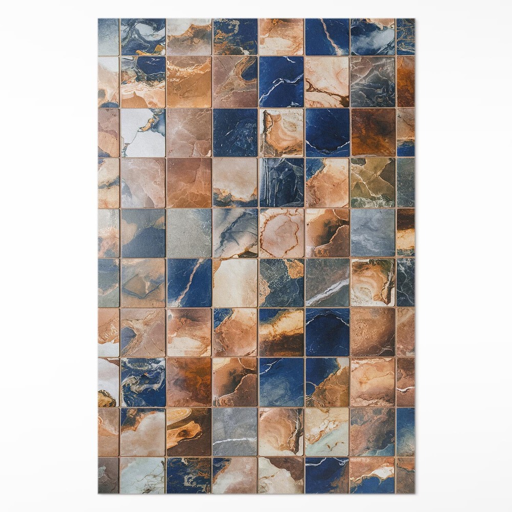 Mosható futószőnyeg vintage kő mozaik