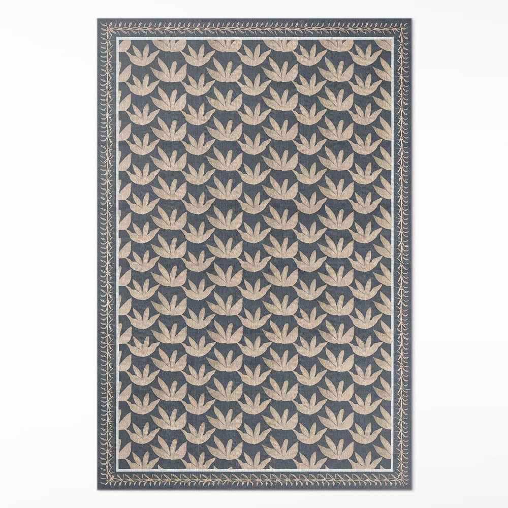 Pvc futószőnyeg Ismétlődő növényi dísz vintage