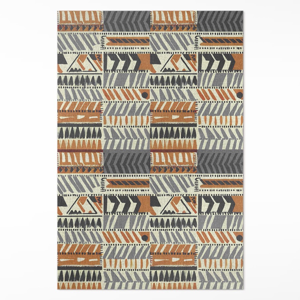 Pvc futószőnyeg Boho lineáris absztrakt indiai stílus